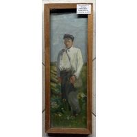 Бржозовский Г.Ф "Беларус", холст. масло. Размер 37х14 см.