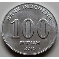Индонезия 100 сенов 2016 год