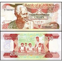 Гана 200 седи образца 1992 года UNC p27b