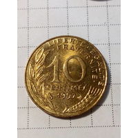 10 сантимов Франция 1997 год