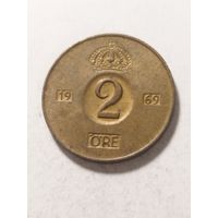 Швеция 2 оре 1969