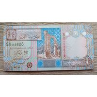 Werty71 Ливия 1/4 динара 2002 UNC Арка Траяна Лептис Магна Крепость Марзук банкнота