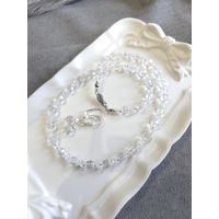 Бусы и серьги Аврора Бореалис Aurora Borealis Чехословакия в серебре варианте