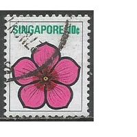 Сингапур. Цветы Юга Азии. Катарантус. 1973г. Mi#194.