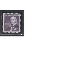 США-1961, (Мих.807),  **   ,  Личности  (одиночка)