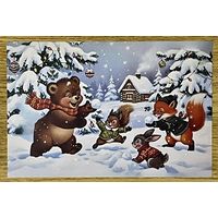 Открытка для посткроссинга чистая 10х15 см. (на тонкой бумаге)