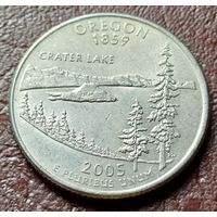 США , 2005 Квотер штата Орегон    Р     ( 1-12-1 )