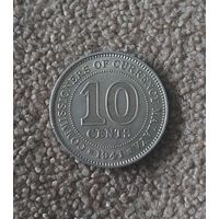 Малайя 10 центов 1941 Георг VI aUNC
