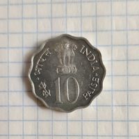 Индия 10 пайс 1976
