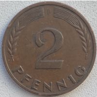 Германия 2 пфеннига 1961 г. F
