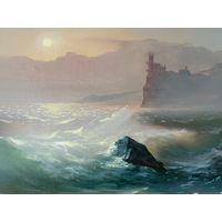 Картина холст масло Осипенко 50х43 с рамой 1996год