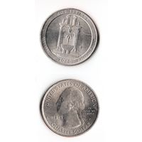 25 центов США 2010 Национальный парк Хот-Спрингс (Арканзас)  P