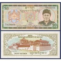 Бутан, 20 нгултрум 2010 г., P-23 (E, крепость-монастырь Пунакха-дзонг), UNC