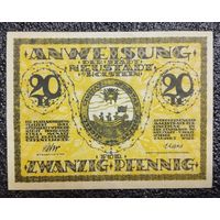 20 пфеннигов Германия вып. 1920 г. Нойштадт-ин-Хольштайн (Neustadt in Holstein) нотгельд (номерной, 28.2)