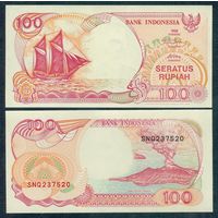 Индонезия 100 рупий 1992 1999 год, UNC