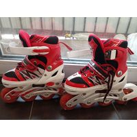 Коньки роликовые JIN XIN 28-32 р., почти новые