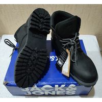 НОВЫЕ JACK & JONES, оригинал, кожа (43 р-р).