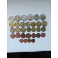 Сборный лот евромонет.