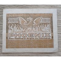 Werty71 Германия 500000 марок 1923 банкнота Гроссгельд Дюссельдорф Феникс