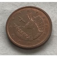Андорра 2 евроцент 2018 - Бородач (Серна)