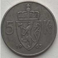 Норвегия 5 крон 1963 г.