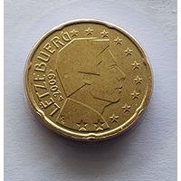 Люксембург 20 евроцентов, 2009 из официального набора BU