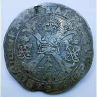 Талер Патагон 1612-1621, пореже Торне, остатки шб