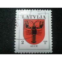 Латвия, 1996. Герб города Auce