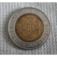 Италия 500 лир, 1993 (100 лет Банку Италии) (14-16-17)
