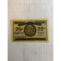 75 пфеннингов (нотгельды) г. Германия.