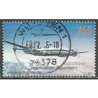 Германия. 50 лет возобновления авиаперевозок. 2005г. Mi#2450.