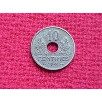 Франция 10 сантимов 1941 г. Режим Виши.