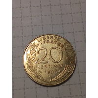 20 сантимов Франция 1995 год