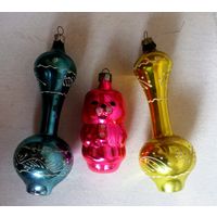 Игрушки елочные СССР редкие, одним лотом