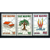 Сан-Марино - 1981г. - Градостроение - 3 марки - полная серия, MNH [Mi 1237-1239]. #O-Se-Z-1-14