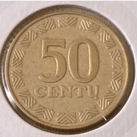 Литва. 50 центов 2000 года. (2).