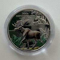 Украина 5 гривен 2025 года (Чернобыль. Возрождение. Лось европейский)