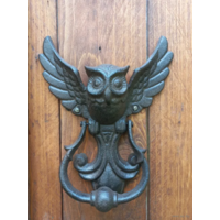 Дверной молоток Сова Чугун