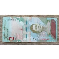 Werty71 Венесуэла 2 боливара 2018 UNC банкнота