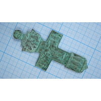 Крестик старинный, нательный. Бронза, литье.