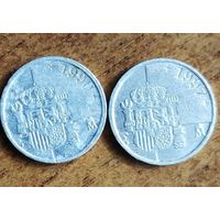 Испания 1 песета 1990, 1997