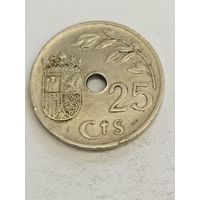 Испания 25 сентим 1937