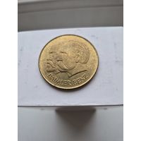 Крупный жетон (40 мм) - настольная медаль Германия, Daimler Benz 1986 Мюнхен Welt Mobil. 45284