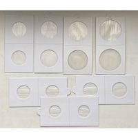 Холдеры самоклеящиеся для монет Leuchtturm, Германия. Диаметр 17,5; 20; 22,5; 25; 30; 35; 37,5 мм. Цена за 1 шт.