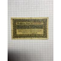 Нотгельд 50 пфеннигов 1921 год. -2112