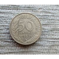 Werty71 Франция 50 сантимов 1963 Редкий номинал не 1/2 франка