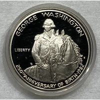 1/2 доллара 1952 Вашингтон США серебро 900 пробы в оригинальном футляре