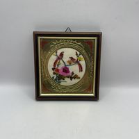 Панно ручной работы Райские птицы. Италия. 3762