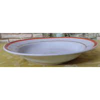 Тарелка суповая-10 СССР. Минский фарфоро-фаянсовый завод (Минск), 1968-1983 гг