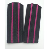 Погоны съемные обр.1963г. старш.офиц.состава (малин.просветы) интенд., админстр., юрид. и медиц. (с 1969 по 1980) служб ВМФ СССР